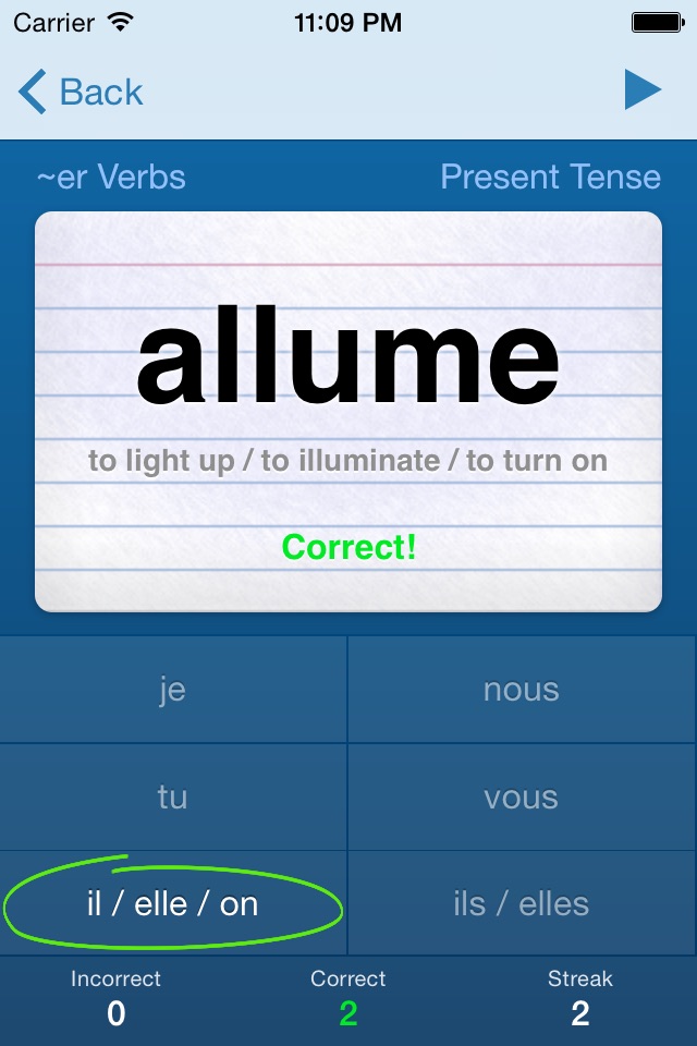 French Verbs Trainer screenshot 4