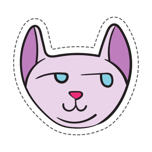 Suspicious Cute Cats Stickers icon