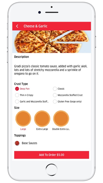 Gradi Pizza Online Delivery NZ screenshot-3
