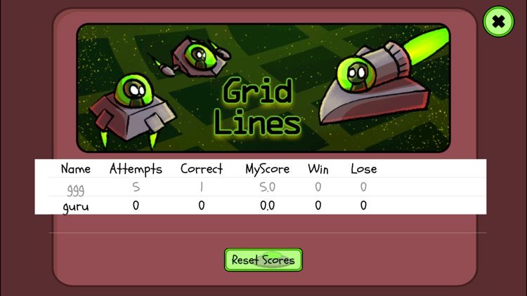 Grid Lines: Ordered Pair Game