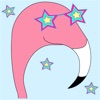 Funny Pink Flamingo Stickers