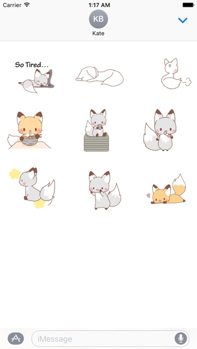 Animated Cute Fox Sticker screenshot 2