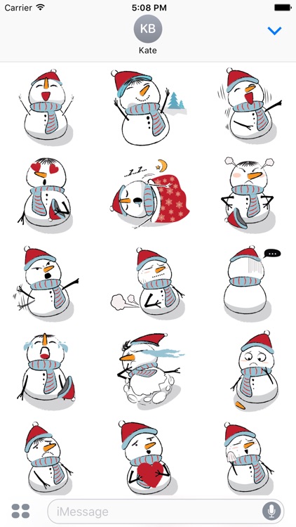 Snowman Emoji Stickers