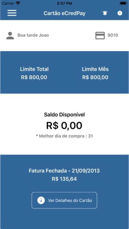 Cartão eCredPay