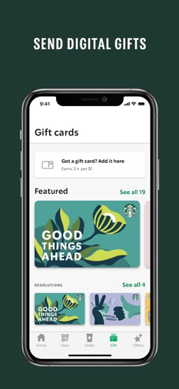 Starbucks app screenshot
