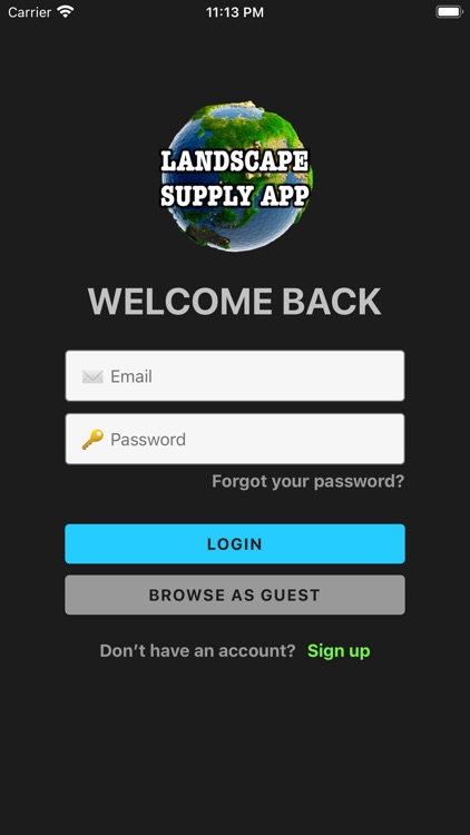 Landscape Supply App