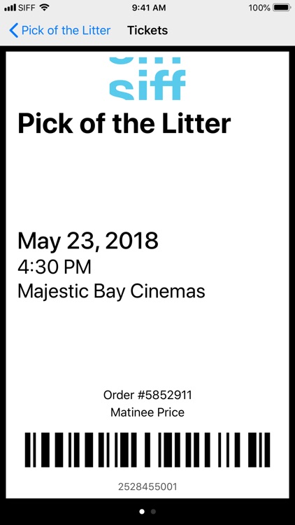 SIFF Mobile Tickets