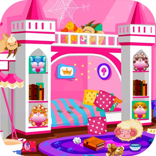 Princess room cleanup games iOS App