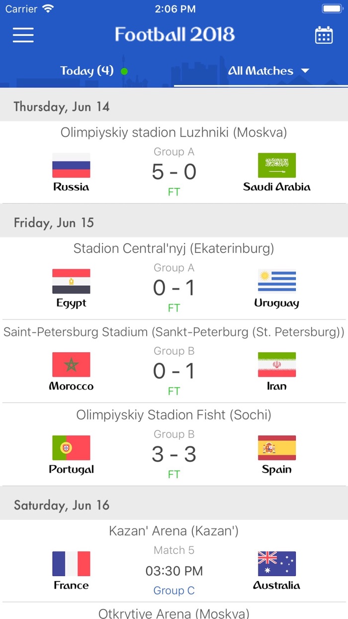 Football Live Updates