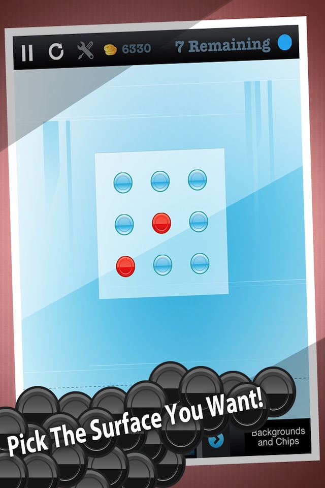 Chips Flick Poker Puzzle screenshot 2