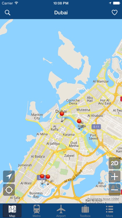 Dubai Offline Map, Metro