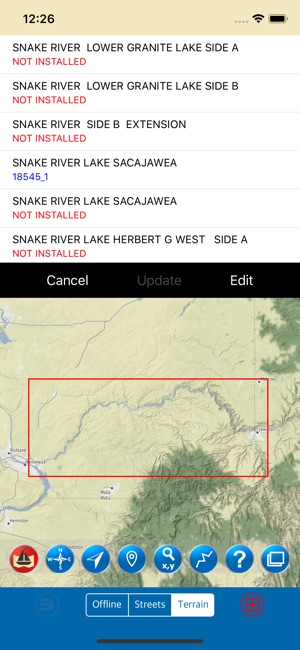 Snake River (WA) Marine Map