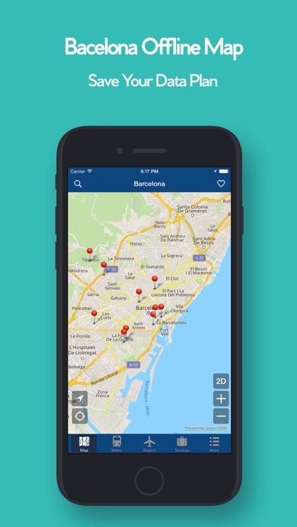 Barcelona Offline Map,Metro