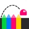 Tap to jump over the spikes but Don't Touch Your Color