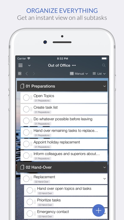 Organize:Pro Cloud Tasks