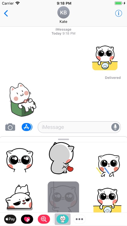 Fluffy Cat Animated Stickers screenshot-3