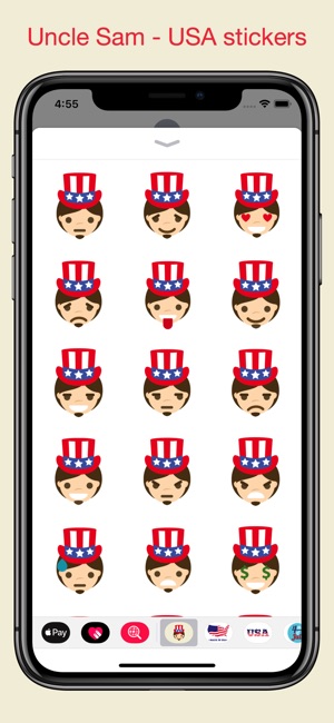 Uncle Sam - USA emoji pack