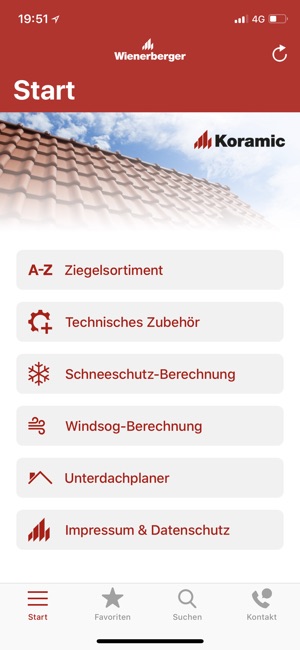 Koramic Dachprofi-App