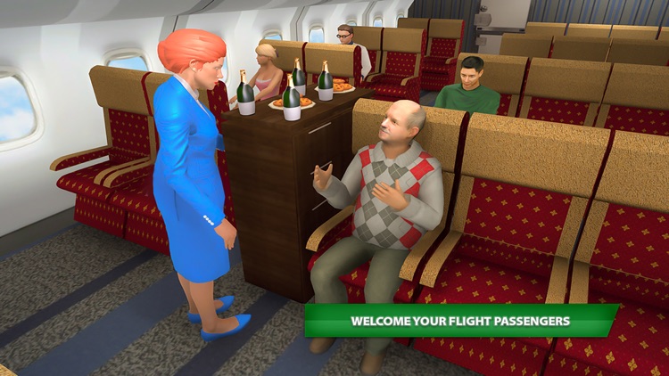 Virtual Family Air Hostess 3D screenshot-3
