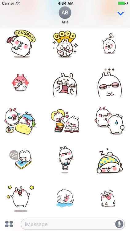 Animated Crazy Bunny Sticker