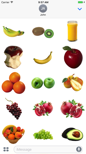 Fruits Stickers for iMessage(圖4)-速報App