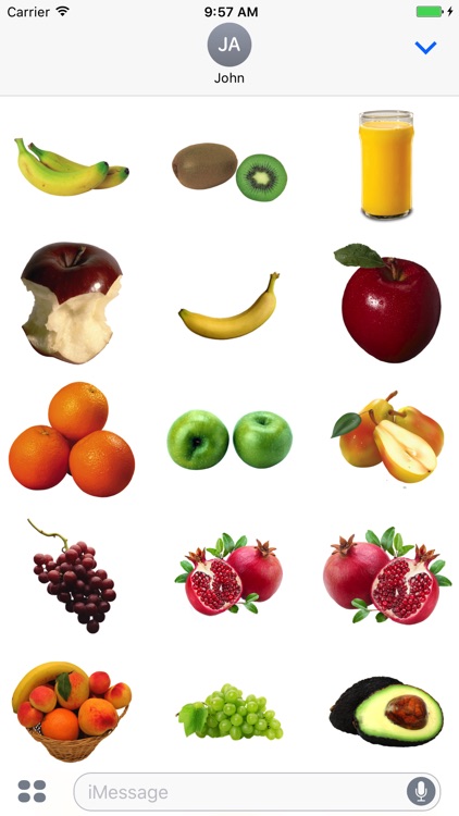 Fruits Stickers for iMessage screenshot-3