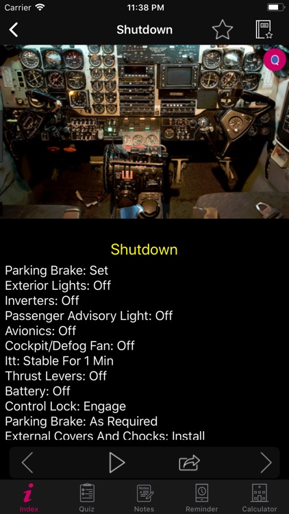 Pro Pilot Cessna 500 Checklist