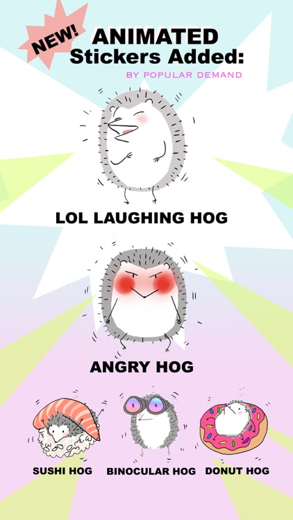 Mr. Hedgehog Animated Stickers