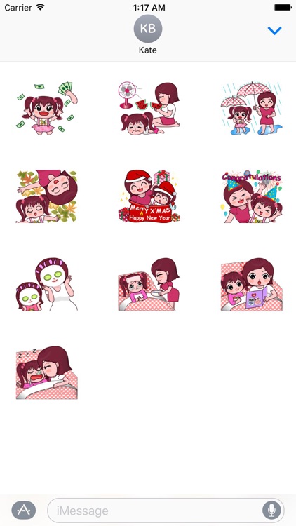 I Love Mommy Stickers