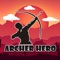 In this shooter game, you control a character equipped with a bow and unlimited number of arrows