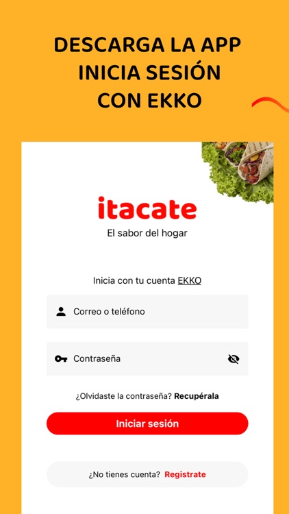 Itacate - comida a domicilio