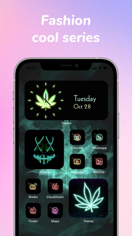 Colorful Widget: screen theme