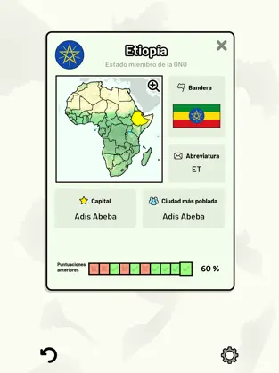 Captura de Pantalla 6 Países de África - Quiz iphone