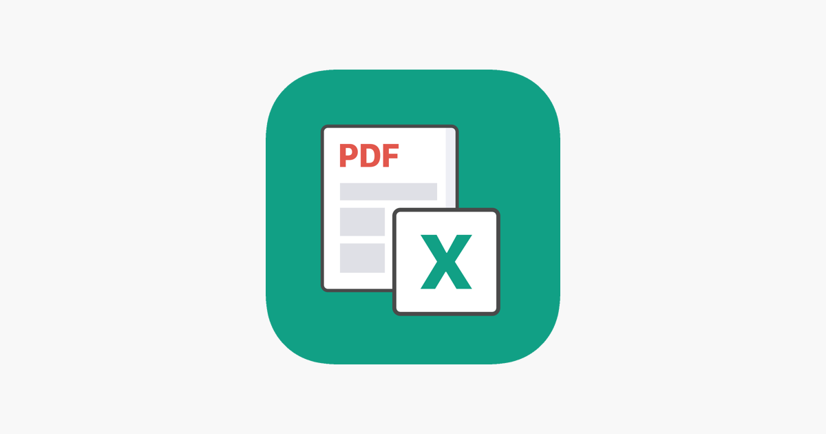 Pdf To Excel Converter Xlsx On The App Store