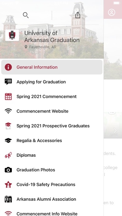 Univ of Arkansas Graduation screenshot 3