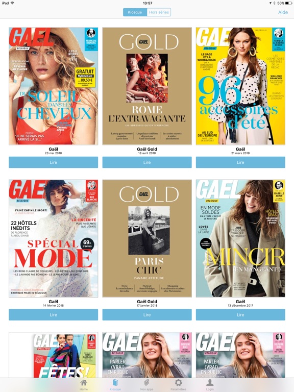 iPad Image of Gael Magazine