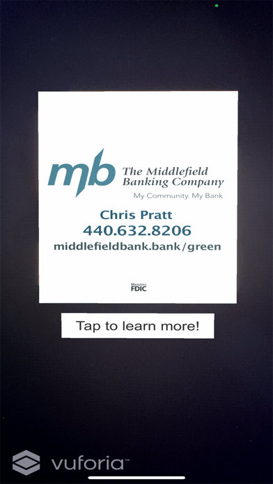 Middlefield Bank AR screenshot 3