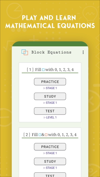 Block Equations: Algebra Games