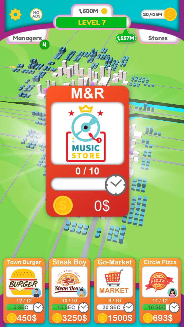 Coin Town Hack screenshot 4 - iOS game interface