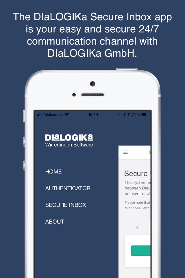 DIaLOGIKa Secure Inbox screenshot 2