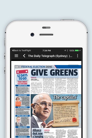 The Telegraph e-paper - náhled