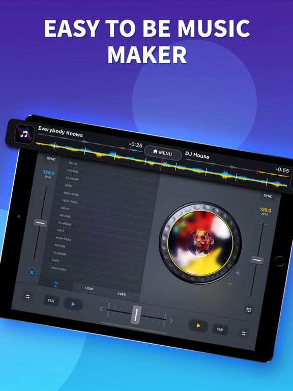 iPad Image of DJ it! Music Mixer・Virtual Pad