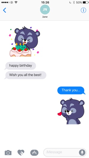 Black Bear Bao Bao Stickers(圖1)-速報App