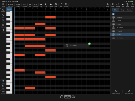 Helium AUv3 MIDI Sequencer screenshot 3