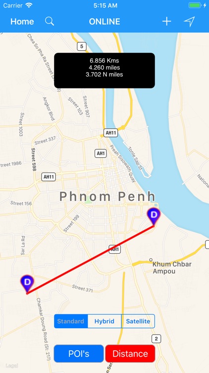 Phnom Penh, Cambodia: City Map