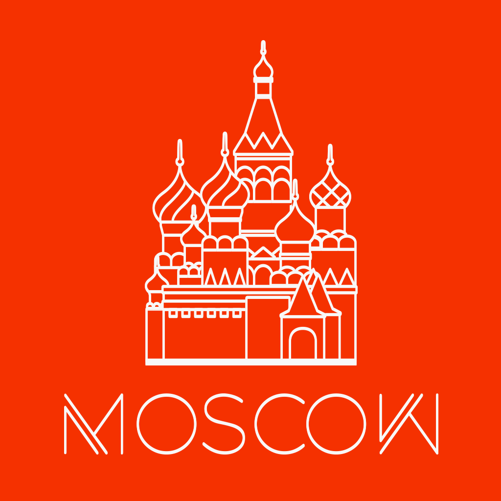 Moscow Travel Guide Offline App Icon