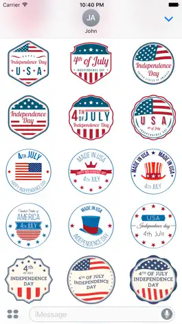 Game screenshot 4th of July-120+ Badge Sticker hack