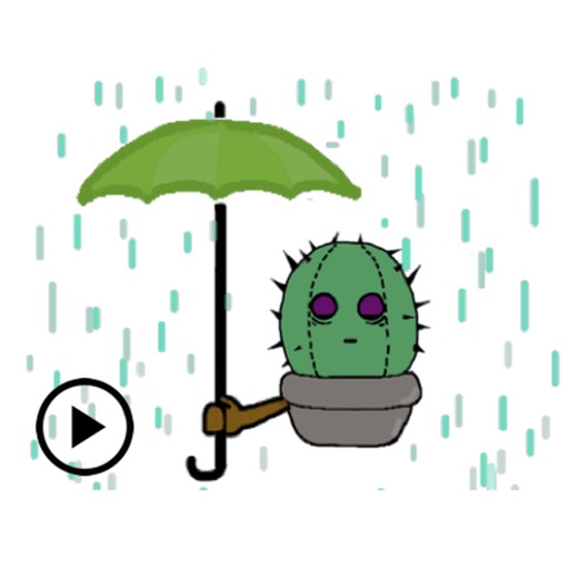 Animated Cactus Sticker