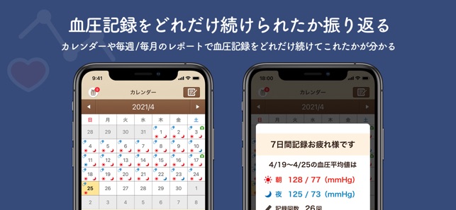 App Store 上的 血圧ノート 血圧変化を記録 自動でグラフ化