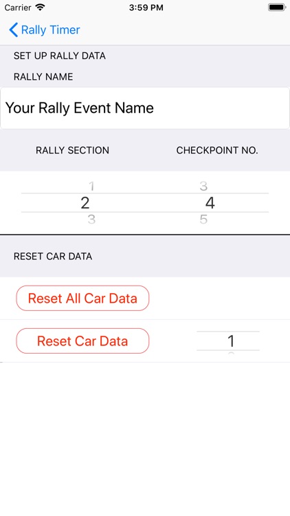 12 Car Rally Timer